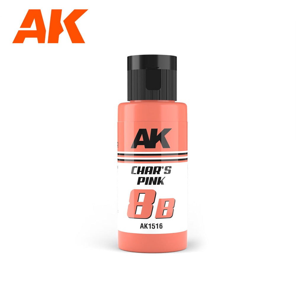 AK Interactive AK1516 Dual Exo Sci-Fi 8B Characters Pink Acrylic Paint - 60ml Bottle for Miniature Painting, Model Kits, and War Gaming Scenes