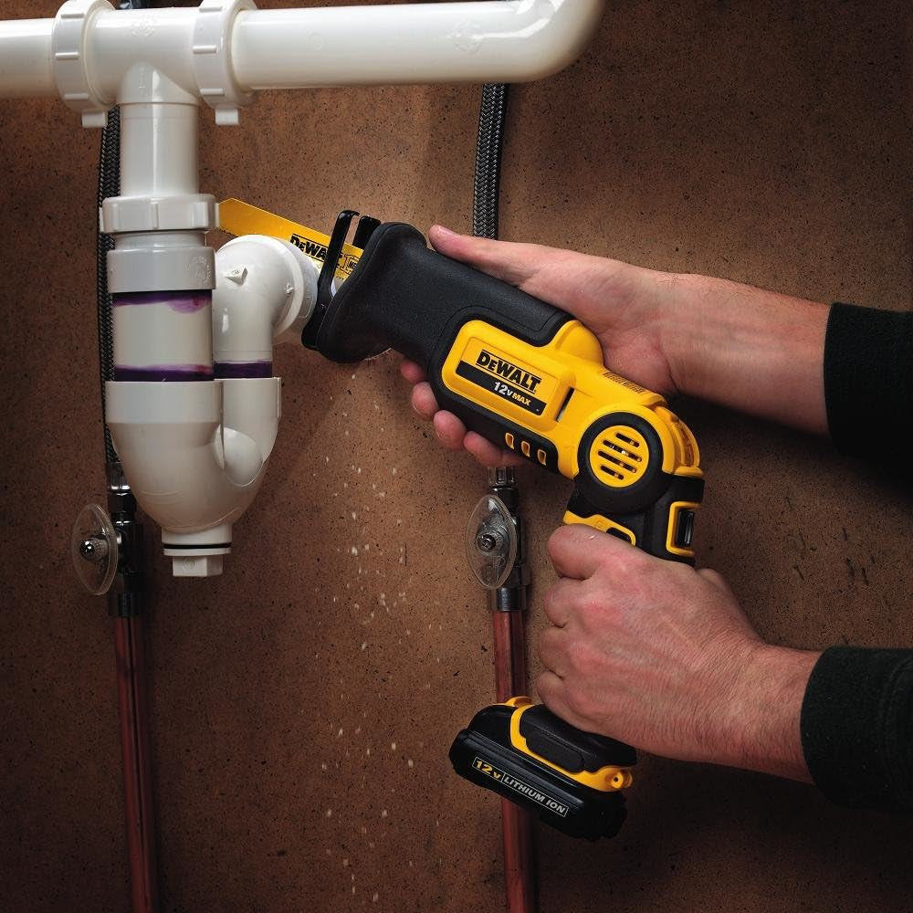 DEWALT 12V Cordless Compact Reciprocating Saw - DCS310S1 (Refurbished with Warranty) | Ideal for DIY Projects, Home Renovations & Construction Work