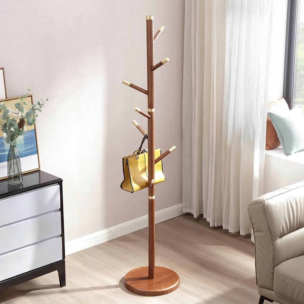 Stylish Wooden Tree-Shaped Coat Rack - Floor Standing Multifunctional Hanger for Jackets, Bags & Hats | Perfect for Bedroom, Living Room & Hallway Organization | Durable Wooden Coat Stand with Artistic Design