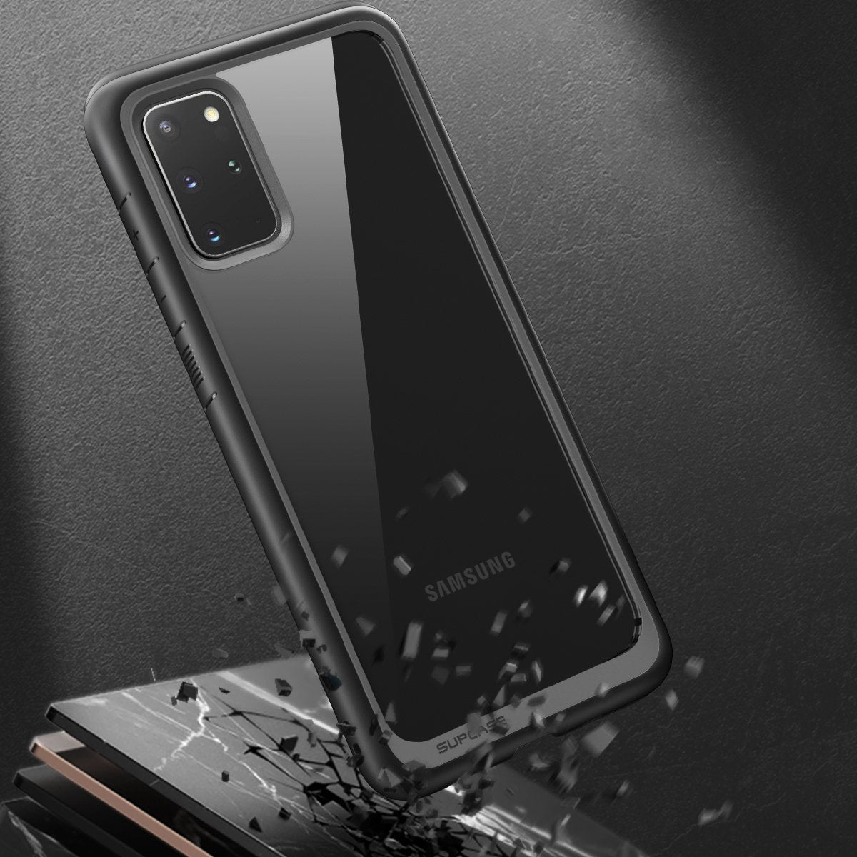 Samsung Galaxy S20 Plus Case - Unicorn Beetle Style Slim Clear Protective Cover (Black) | Shockproof & Scratch Resistant for Everyday Use & Outdoor Activities