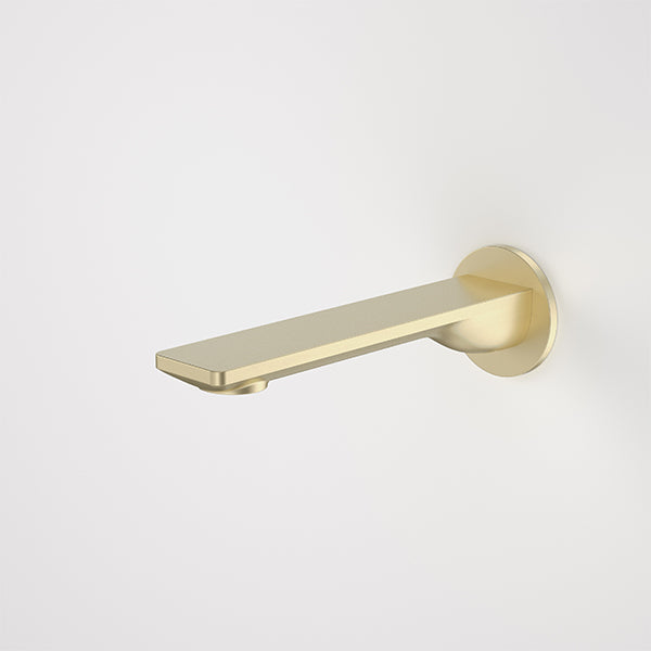 Caroma Urbane II Low Lead Round 180mm Basin/Bath Outlet in Brushed Brass - Premium Bathroom Fixture for Modern Homes & Luxury Hotels