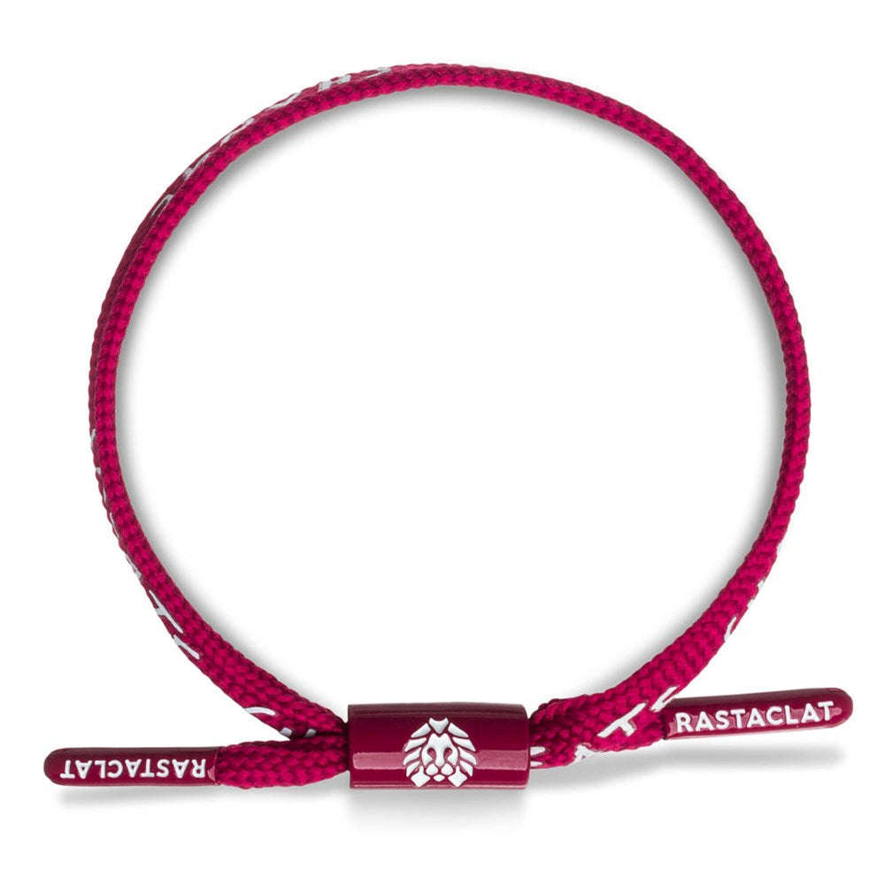 Rastaclat Create Red Wristband Bracelet for Men & Women - Adjustable M/L Size - Perfect for Gym, Running, and Everyday Wear