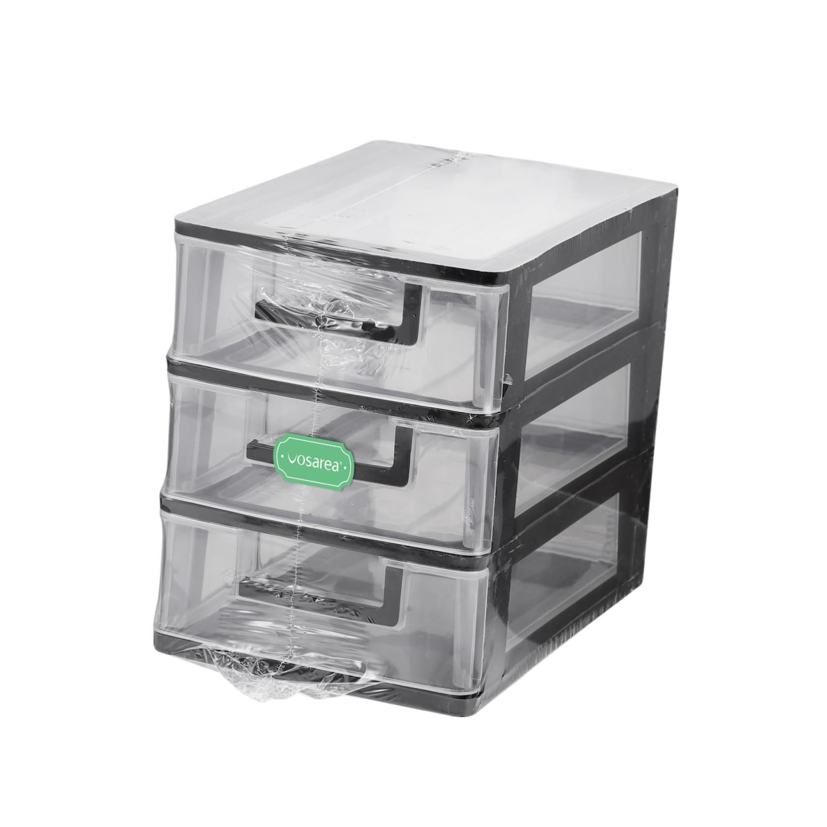 Black Dresser Makeup Drawer - Portable Desktop Storage Organizer for Office & Closet