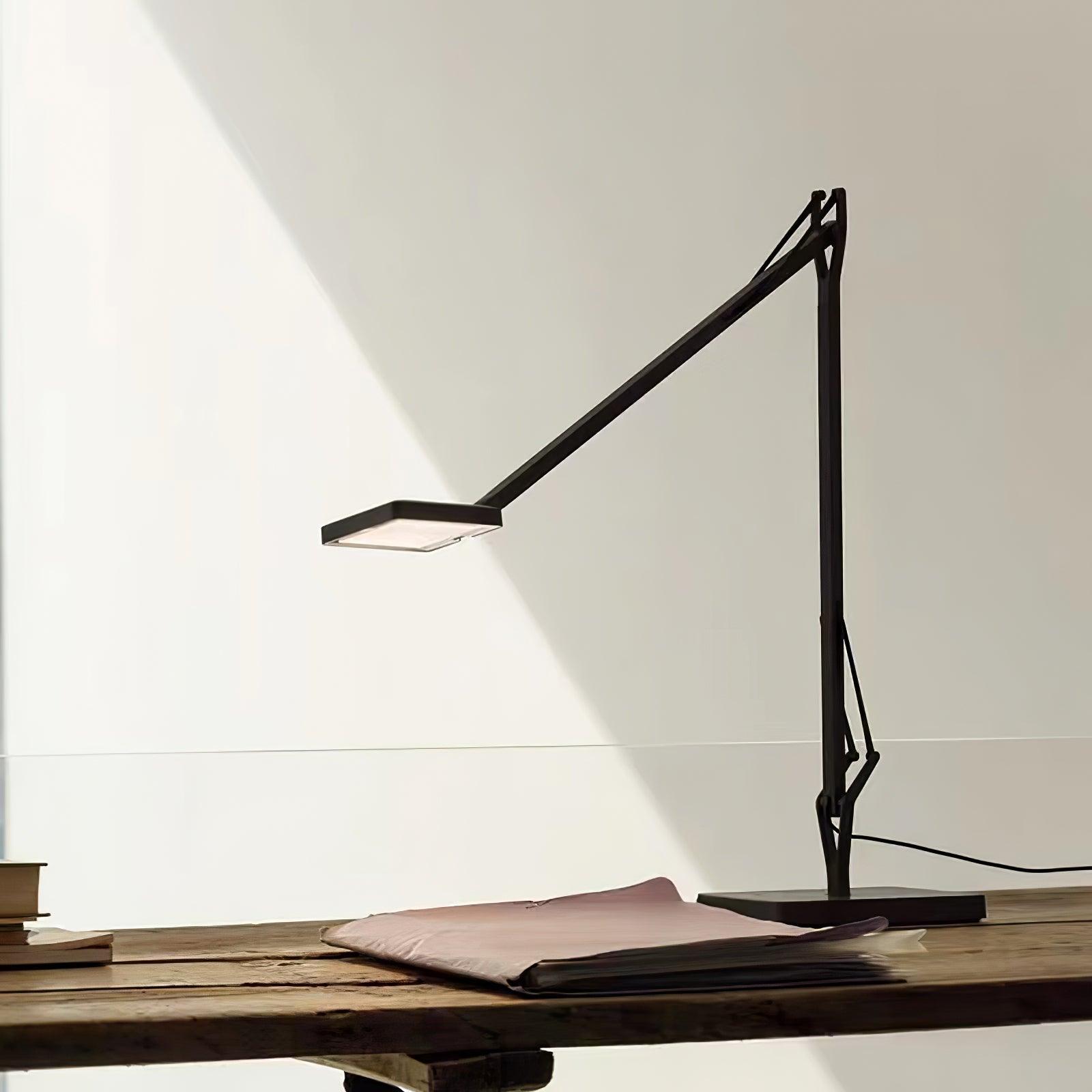 Kelvin Edge Table Lamp - Modern LED Desk Light with Adjustable Brightness for Home Office, Bedroom, and Study Room - Perfect for Reading, Working, and Relaxing