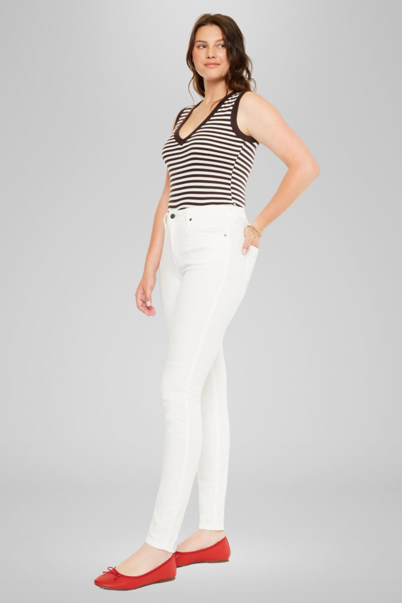 Effie Essentials High Rise Skinny Jeans for Women - Curvy Fit Stretch Denim Pants - Perfect for Casual Wear, Office & Night Out