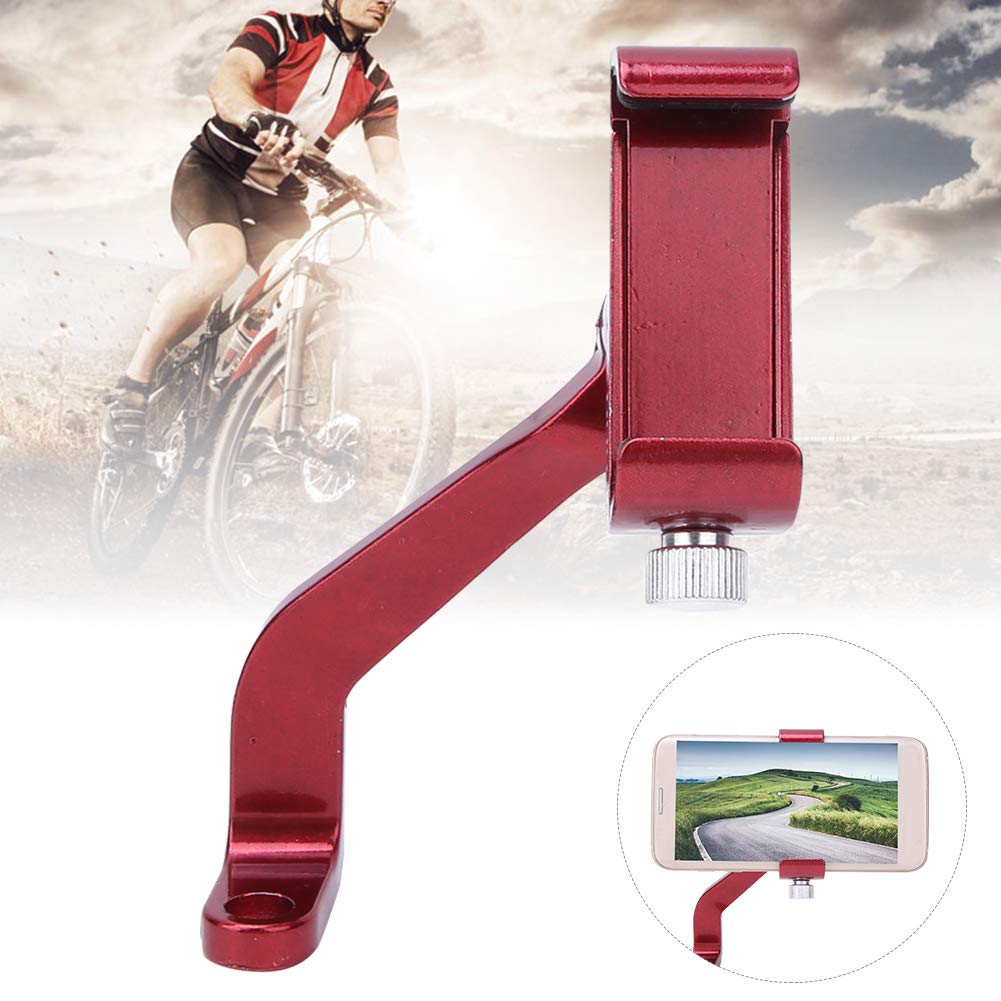 Tbest Universal Aluminum Alloy Bike & Motorcycle Phone Mount - Adjustable Handlebar & Rearview Mirror Phone Holder for iPhone, Android Smartphones - Perfect for Cycling, Commuting & GPS Navigation