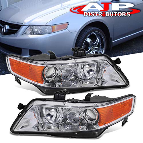 Chrome Housing Clear Lens Amber Reflector