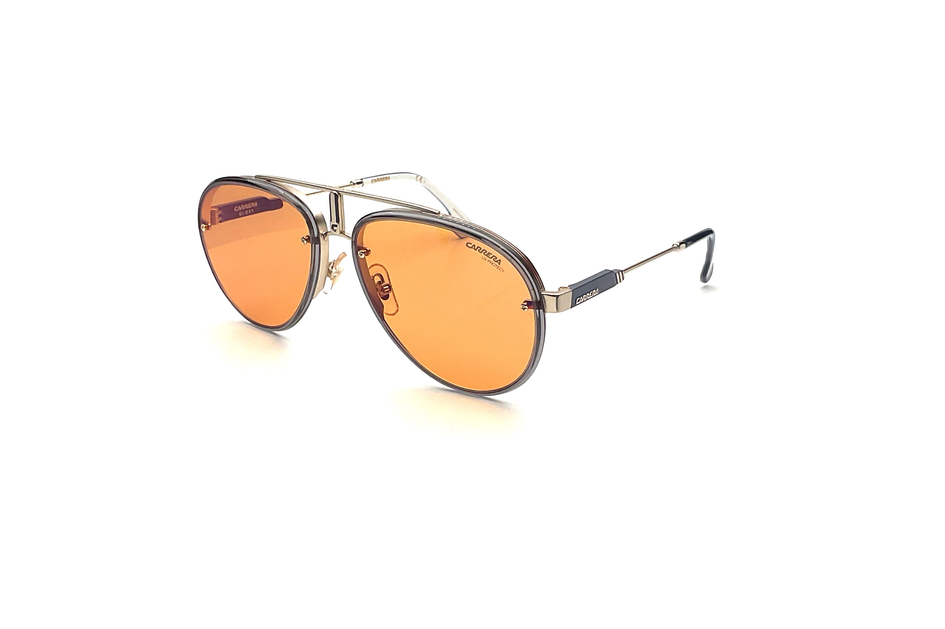Carrera Glory Sunglasses Gold Orange - Stylish UV Protection for Outdoor Sports & Driving
