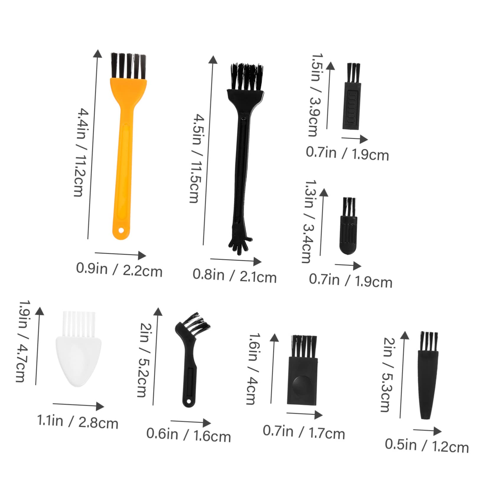 48pcs Minkissy Mini Cleaning Brush Set - Portable Razor Brush, Grout Cleaner, Humidifier & Vent Cleaning Tool with Nylon Wool Bristles | Perfect for Home, Office, Bathroom & Printer Maintenance