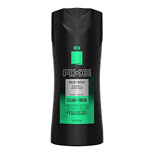 Axe Gold Fresh Men's Body Wash - 16oz (Pack of 4) | Long-Lasting Fragrance & Hydrating Formula for Daily Shower & Gym Use