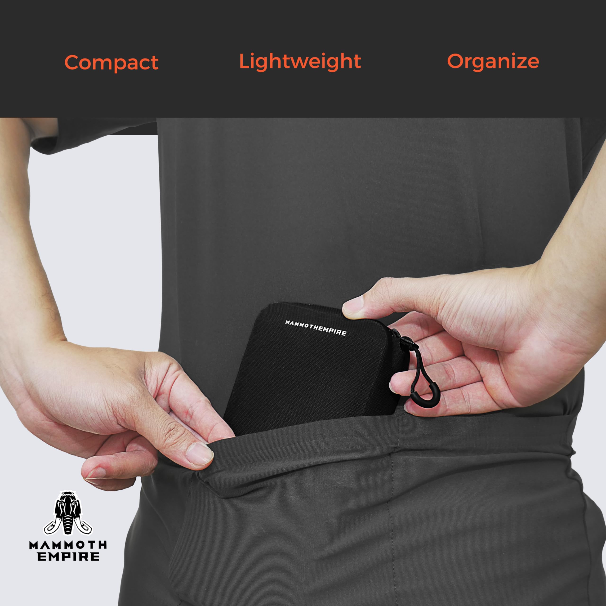 Waterproof Cycling Wallet - Multi-Functional Bike Phone Pouch & EDC Organizer for Bicycle, Running, Hiking & Outdoor Activities | Black