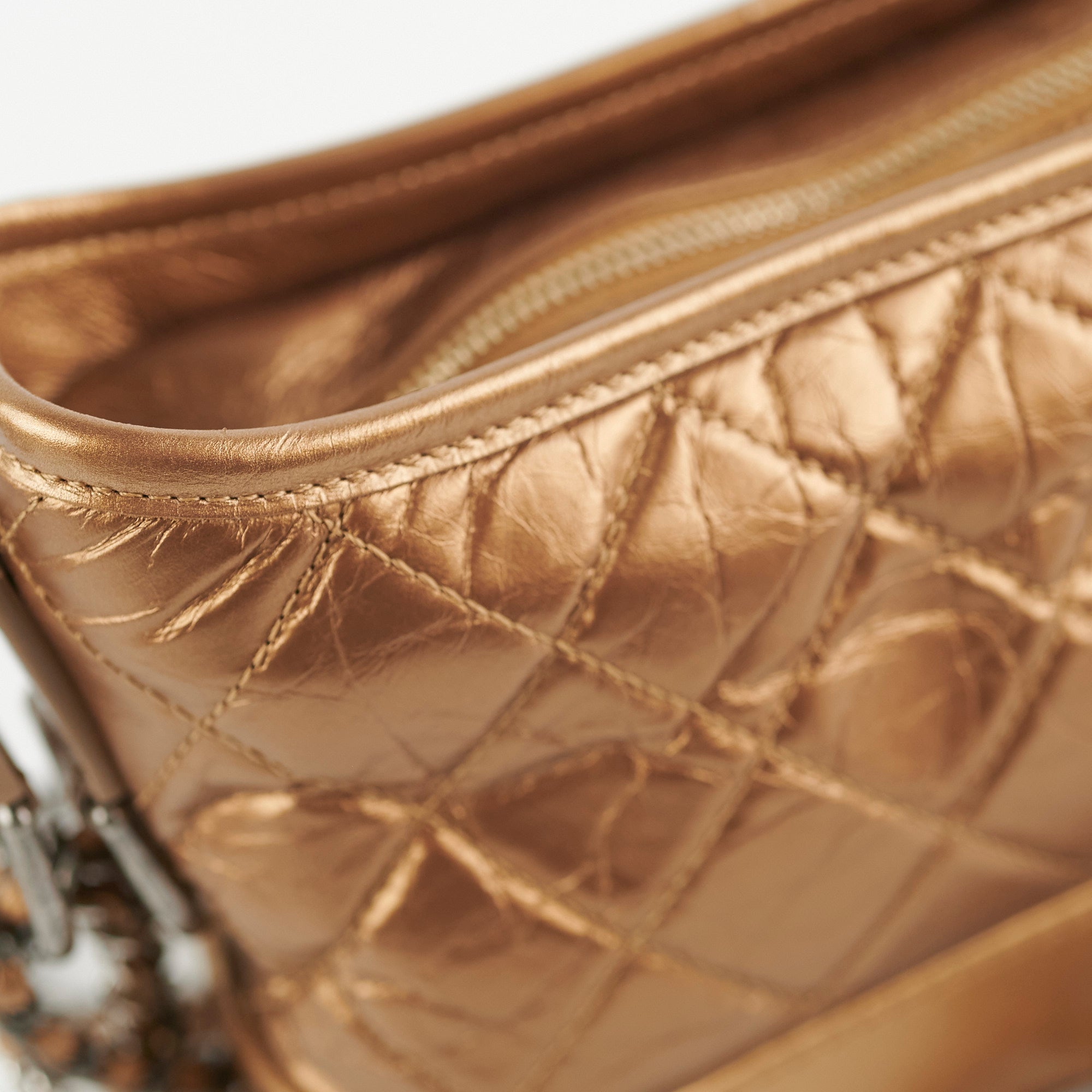 Chanel Gabrielle Small Gold-Tone Quilted Leather Crossbody Bag for Women - Perfect for Parties, Date Nights & Everyday Elegance