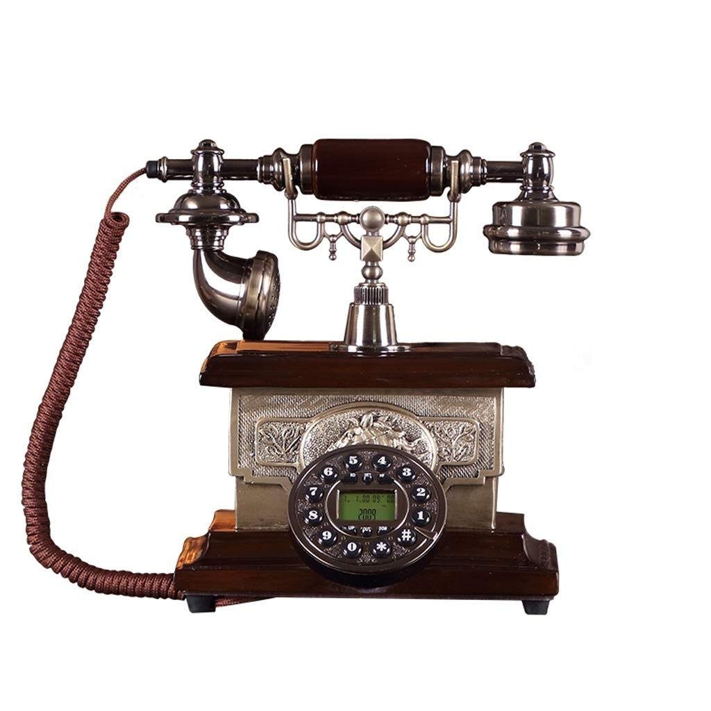 Vintage Retro Nordic Style Rotary Dial Phone - Classic Landline Desk Phone with Cable for Home & Office Decor | Perfect for Vintage Themed Rooms, Film Props, and Nostalgic Gifts