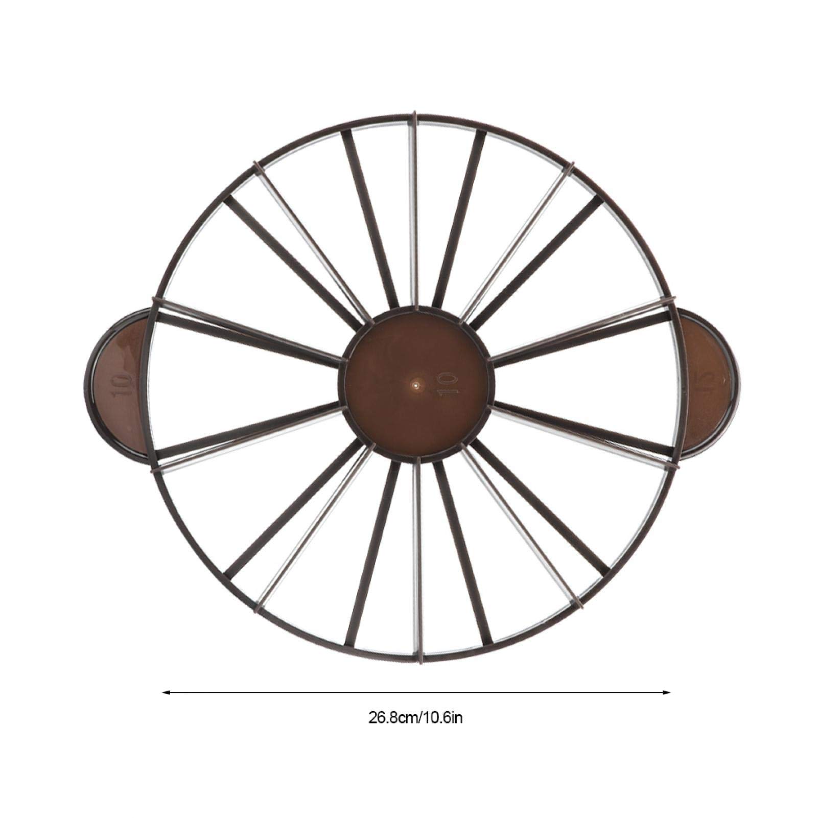 GOTOTOP 10/12 Piece Round Cake Slicer & Divider - Equal Portion Marker for Perfect Cake Cutting - Baking Tool for Cakes, Pies, Cheesecakes & Mousse Cakes - Ideal for Birthday Parties, Weddings & Baking Enthusiasts