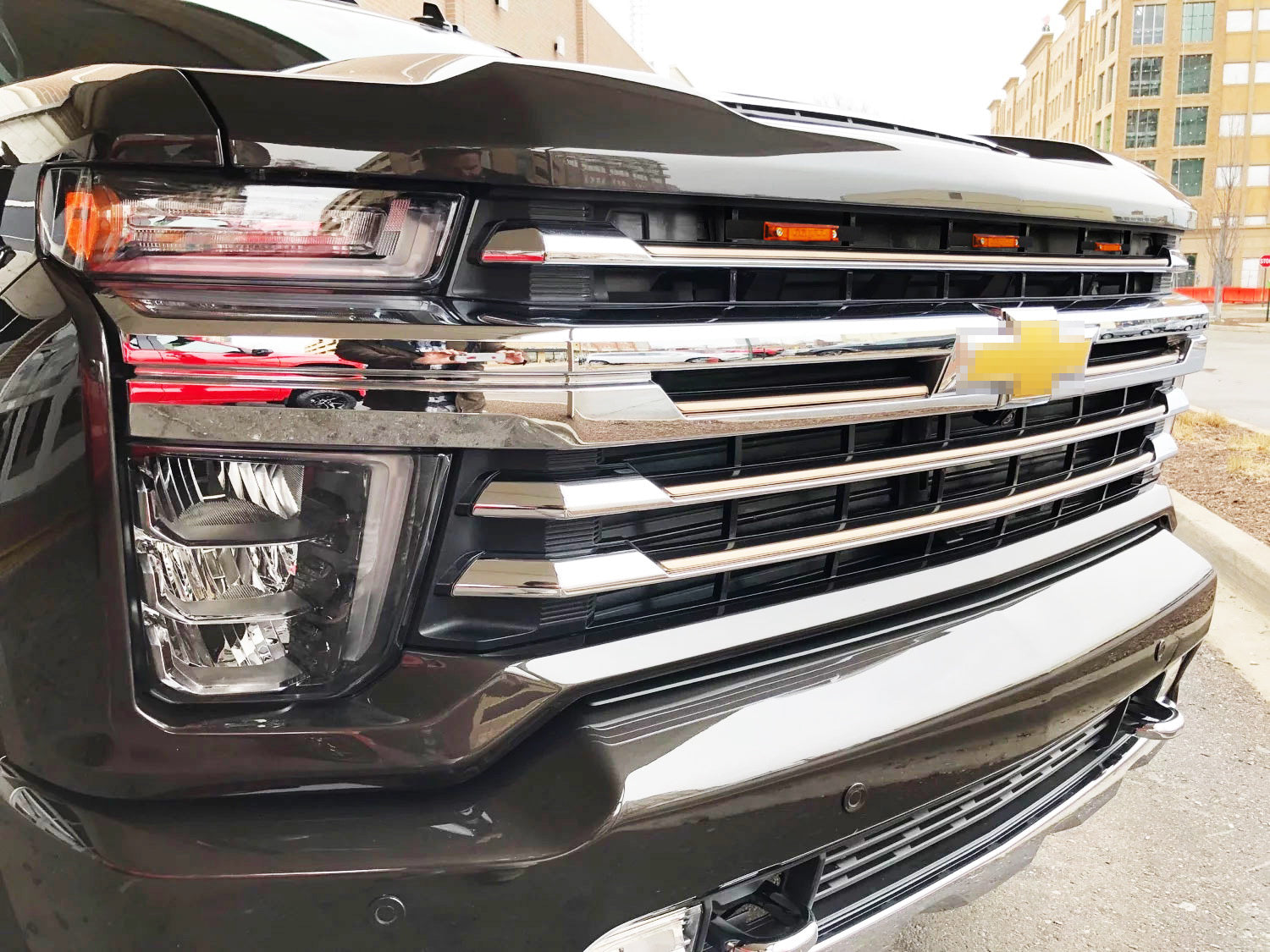 3PCS Amber LED Grille Lights with Bracket for 2019+ Chevy Silverado 1500 2500 3500 - Off-Road Truck Accessories & Night Driving Safety Lights