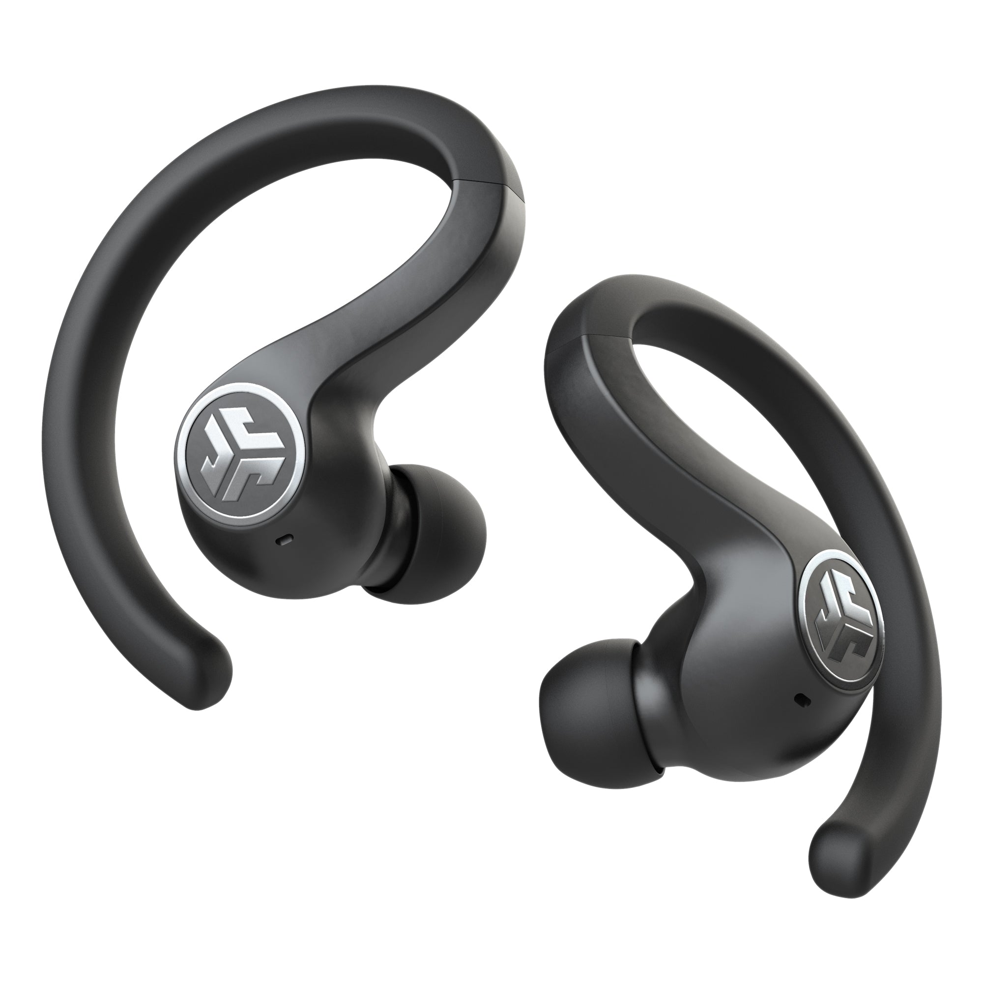 JBuds Air Sport 3rd Gen True Wireless Earbuds - Bluetooth 5.0, IPX5 Waterproof, Secure Fit for Running, Gym & Outdoor Activities (Black)