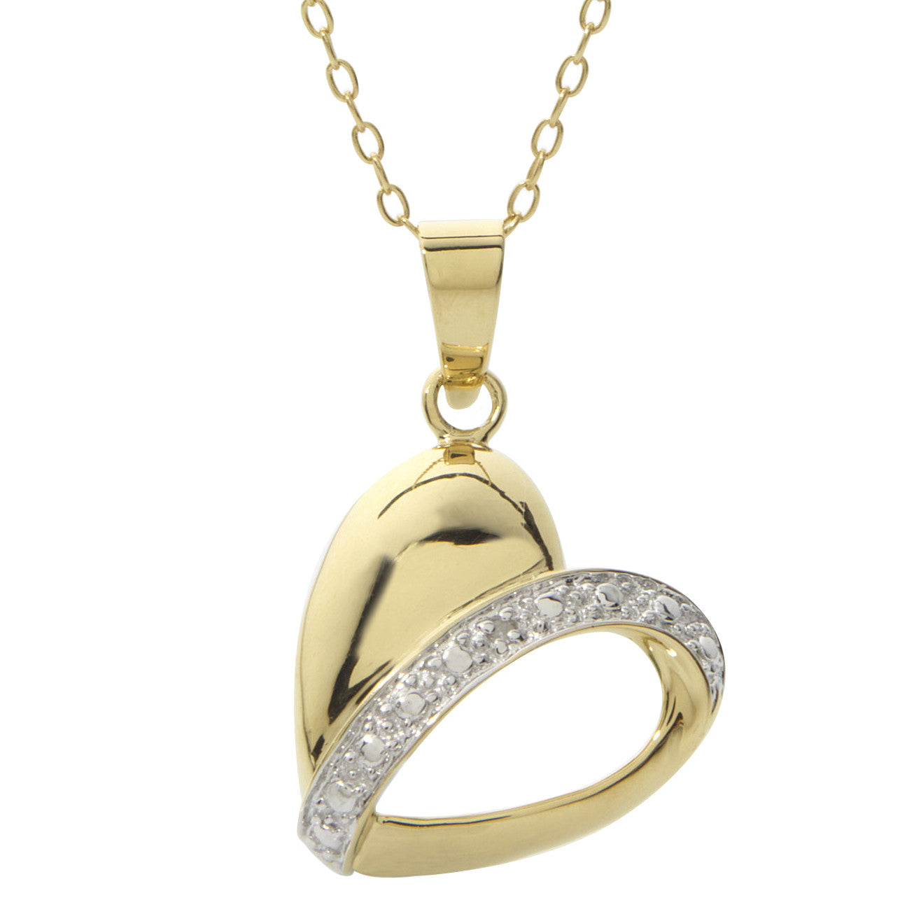 Elegant Puffed Diamond Heart Pendant Necklace for Women - Perfect for Valentine's Day, Anniversary & Romantic Gifts