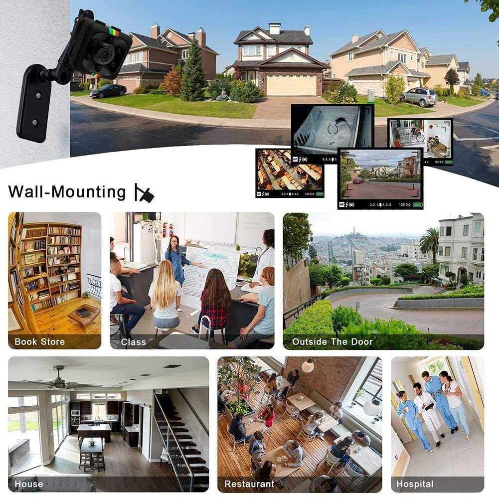 Ronlok Mini Hidden Camera Wireless 1080P HD - Portable Spy Camera with Motion Detection & Loop Recording - Ideal for Home Security, Office Monitoring, and Nanny Cam Use