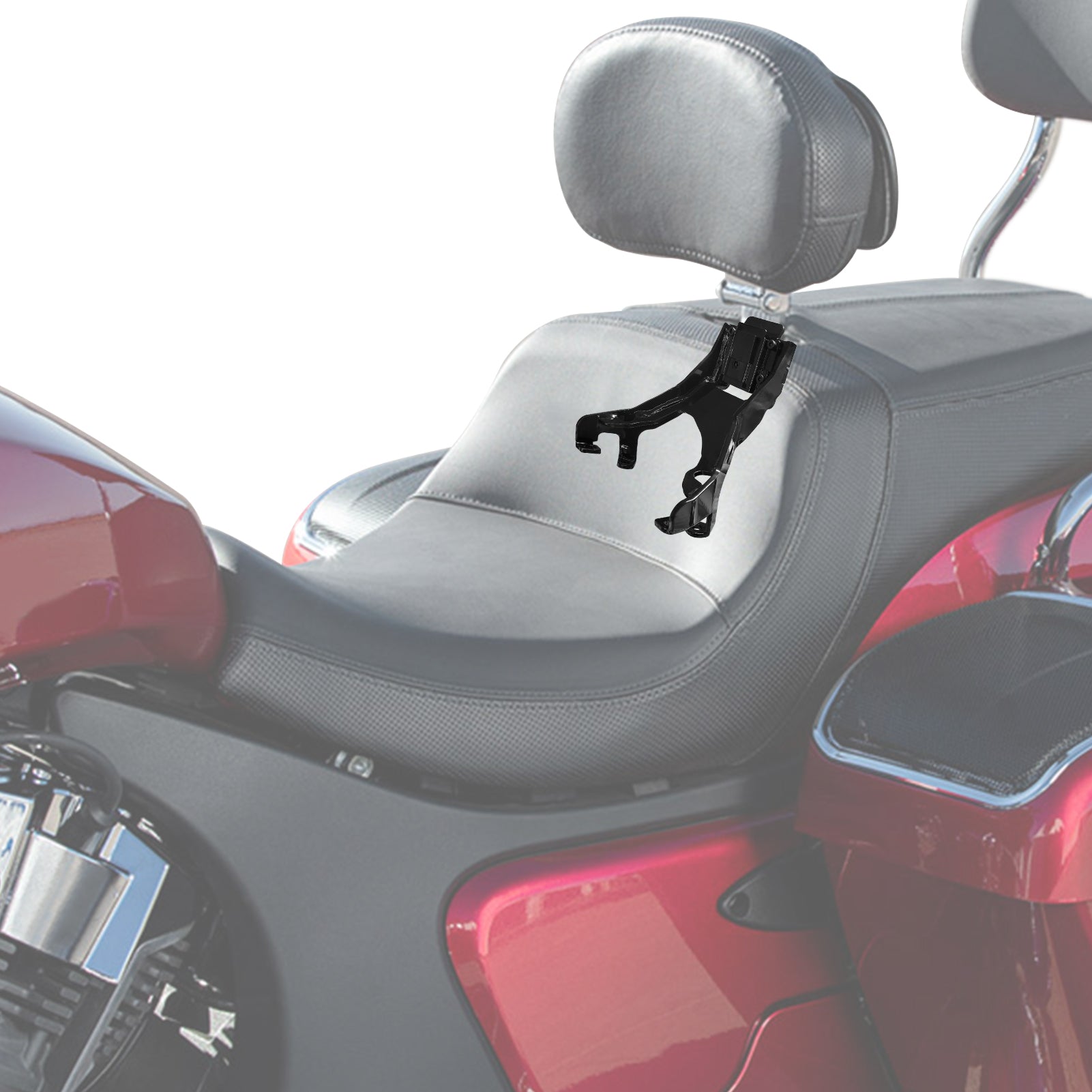 2020-2024 Indian Pursuit Challenger Chieftain Roadmaster Steel Rider Backrest Mount OEM 2884178 - Perfect for Long Distance Cruising and Comfortable Riding