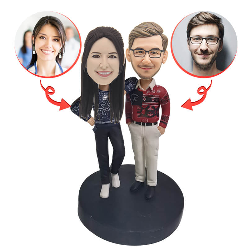 Custom Personalized Bobblehead Figurines for Men & Women - Unique Gift for Birthdays, Anniversaries & Office Decor