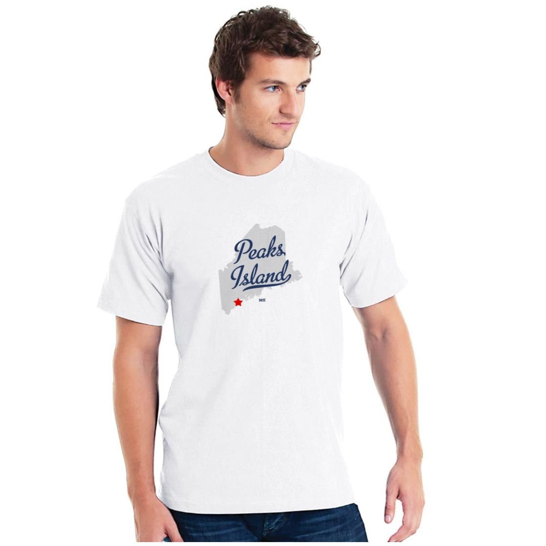 Peaks Island Maine T-Shirt - Vintage Coastal Graphic Tee for Men & Women - Perfect for Beach Vacations, Summer Outfits and Maine Souvenirs