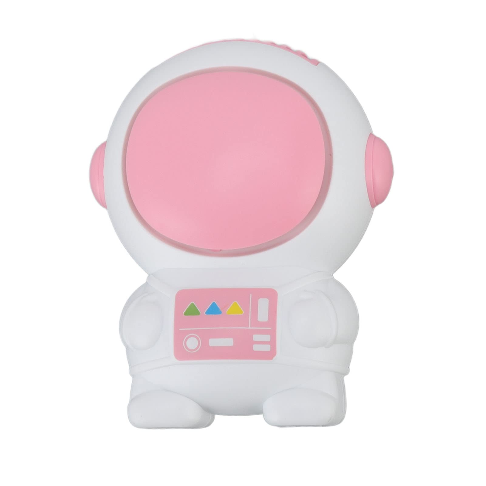 USB Rechargeable Astronaut Neck Fan - Portable Hanging Fan for Home & Outdoor (Pink)