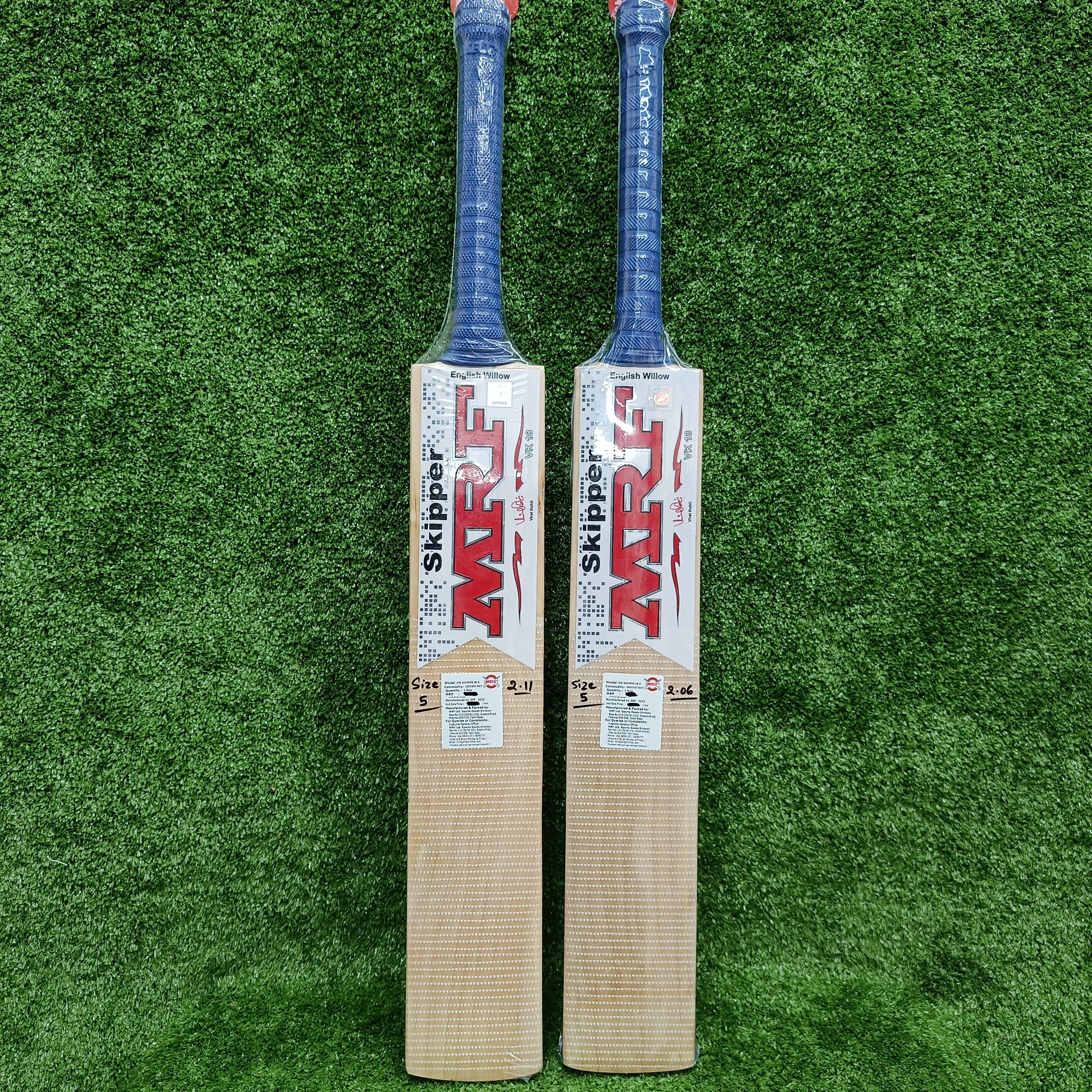 MRF Skipper Junior Cricket Bat - English Willow Youth Cricket Bat for Kids & Teens - Perfect for Training, Matches & School Cricket Clubs