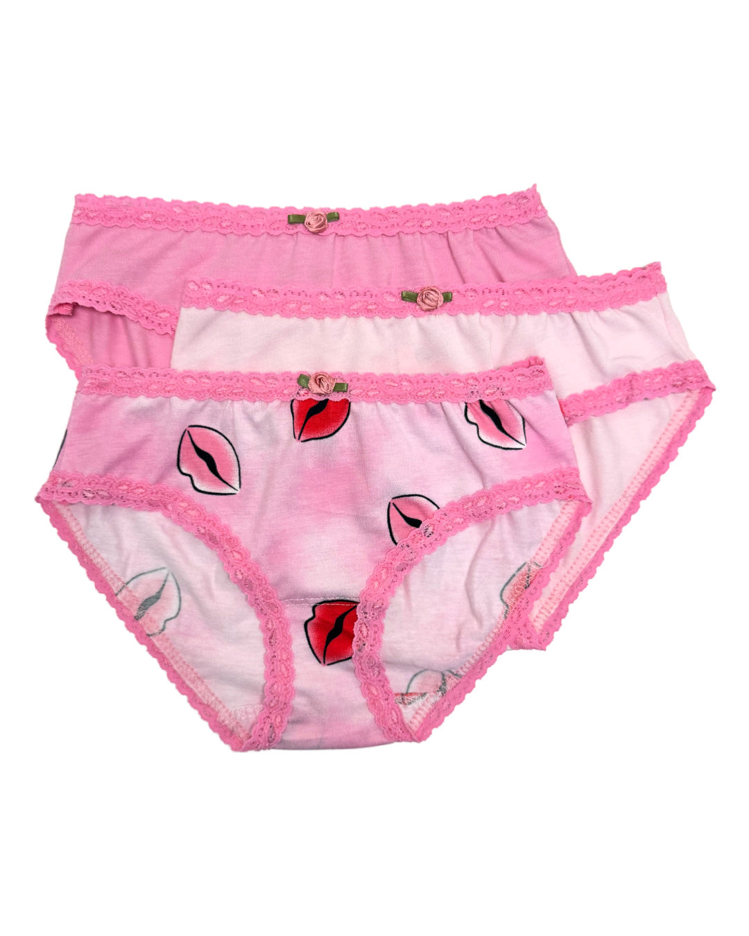 Red Kiss 3 Pack Women's Cotton Underwear - Soft & Breathable Panties for Everyday Comfort, Workout & Sleep