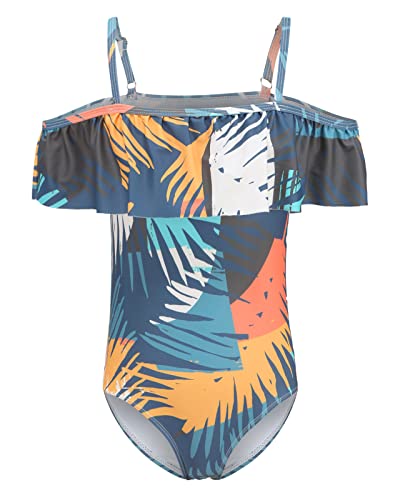 Navy Palm Leaf 39