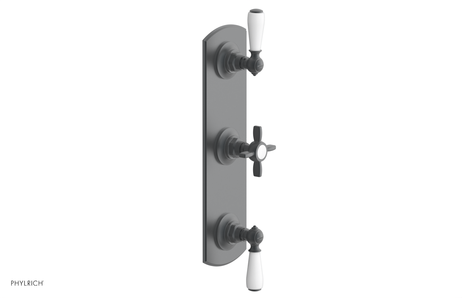 Jamestown Thermostatic Shower Valve with Dual Volume Control - White Accents (Model 4-740) | Perfect for Modern Bathroom Renovations & Spa-Like Shower Experiences