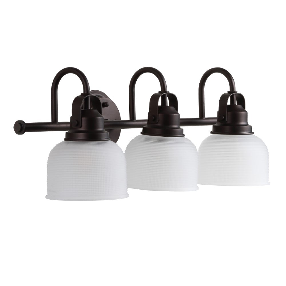 Virginia Metal/Glass LED Vanity Light - Modern Bathroom Lighting Fixture for Makeup Mirror & Dressing Area - Perfect for Bedroom, Bathroom, and Powder Room Decor