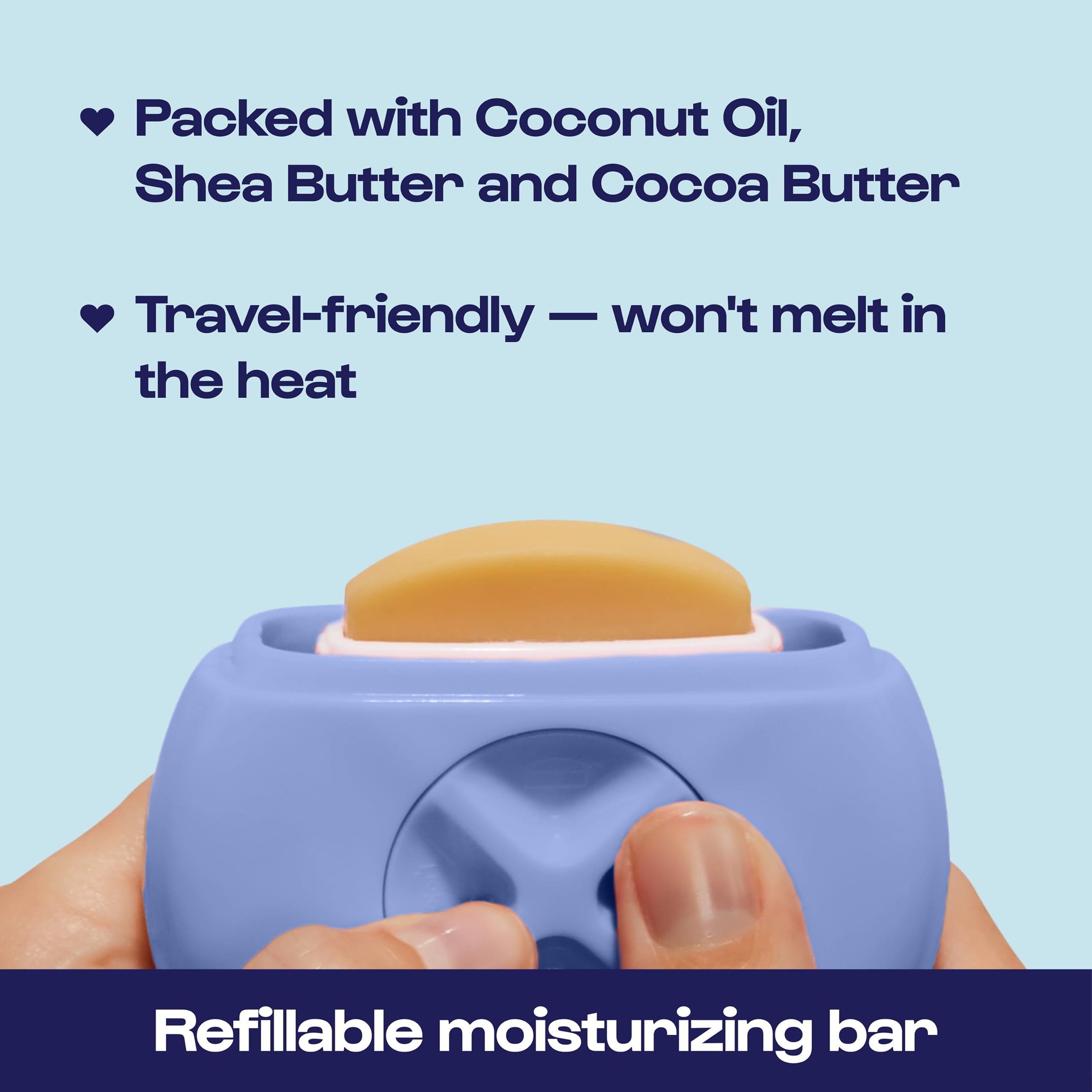 Alleyoop Portable Travel Razors for Women - Refillable Blades with Moisturizing Bar & Spray Bottle - Sensitive Skin Safe - On-The-Go Shaving Solution (Periwinkle) | Perfect for Gym, Travel, and Quick Touch-Ups