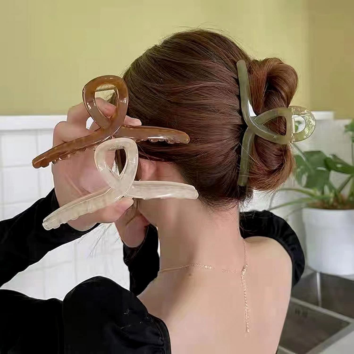 APPSAMBR Large Butterfly Hair Clips for Women - 4.1