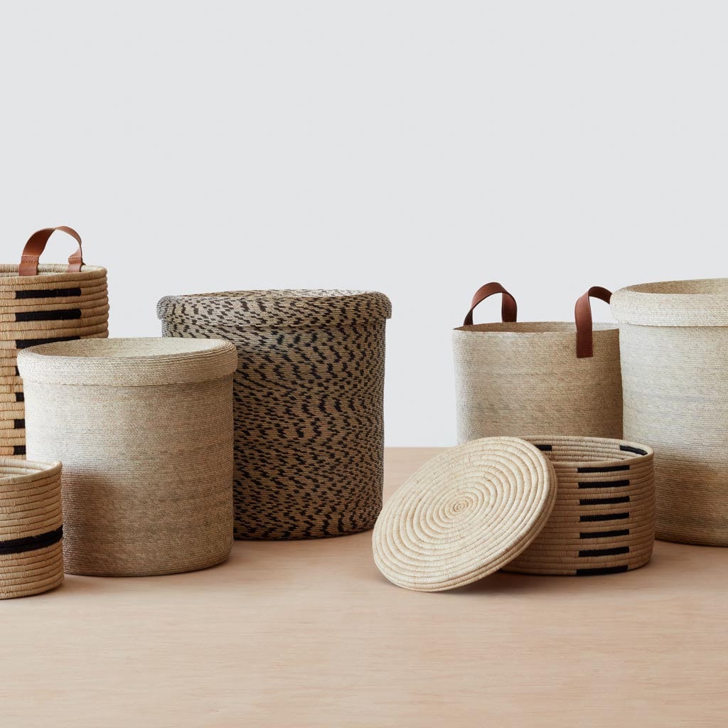 Handwoven Nyumba Baskets - Eco-Friendly Storage & Decor for Home, Kitchen, or Office Organization | Perfect for Laundry, Toys, and Magazines