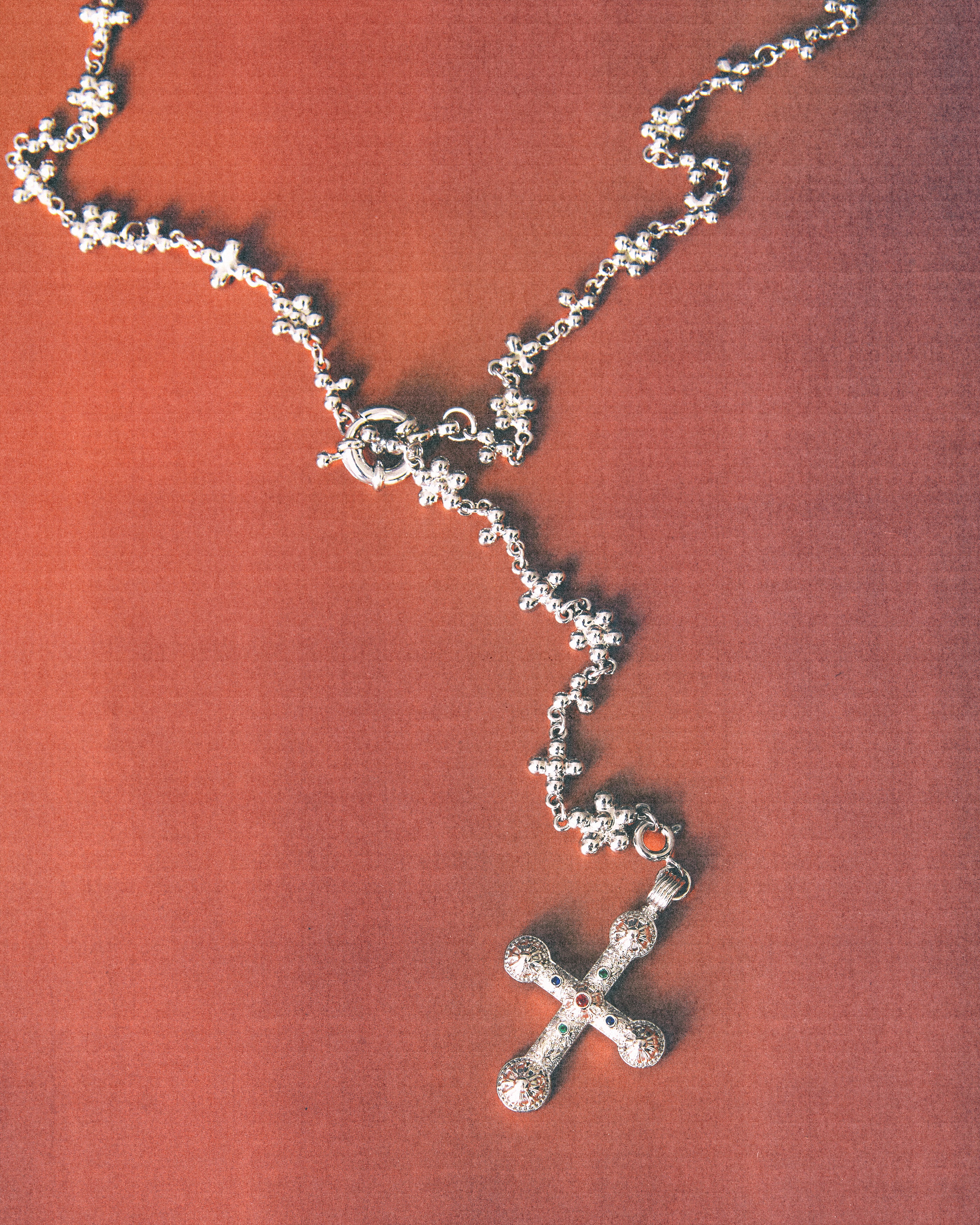 Sterling Silver Daisy Molecule Chain Necklace - Elegant Floral Jewelry for Women, Perfect for Everyday Wear, Gifts & Special Occasions