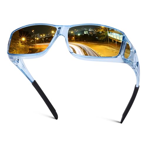 A05 Transparent Blue/ Yellow Night Vision Lens