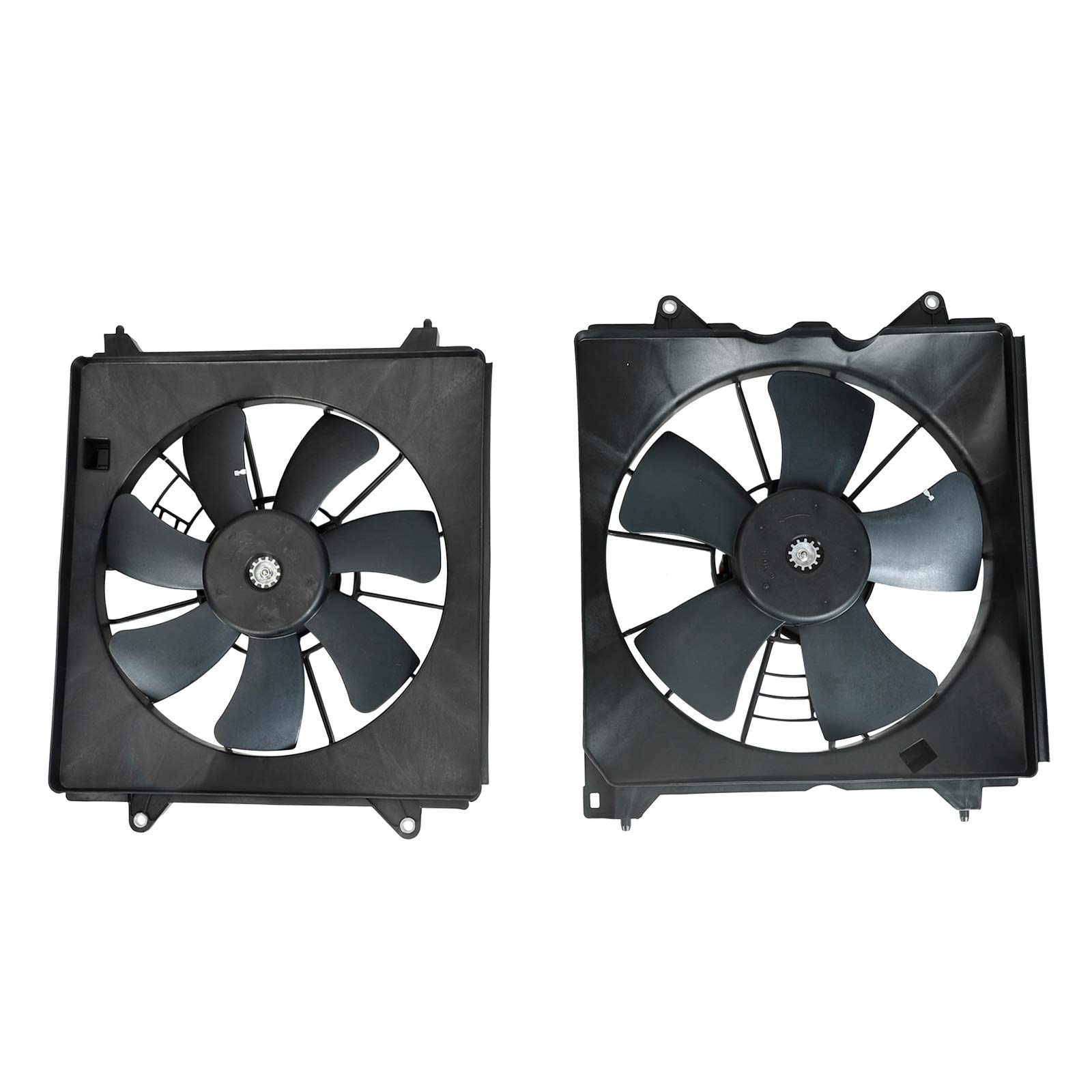 2-Pack AC Cooling Radiator Fan Assembly Left & Right Set Compatible with 2008-2012 Honda Accord 2.4L - OEM #HO3113123 611130 621-357 - Perfect for AC Repair & Engine Cooling System Maintenance