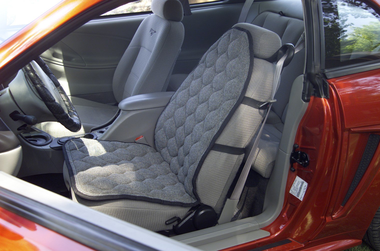 Premium Magnetic Therapy Car Seat Cushion - Charcoal Gray | USA-Made for 27+ Years | Relieves Back Pain & Improves Posture for Long Drives & Office Work