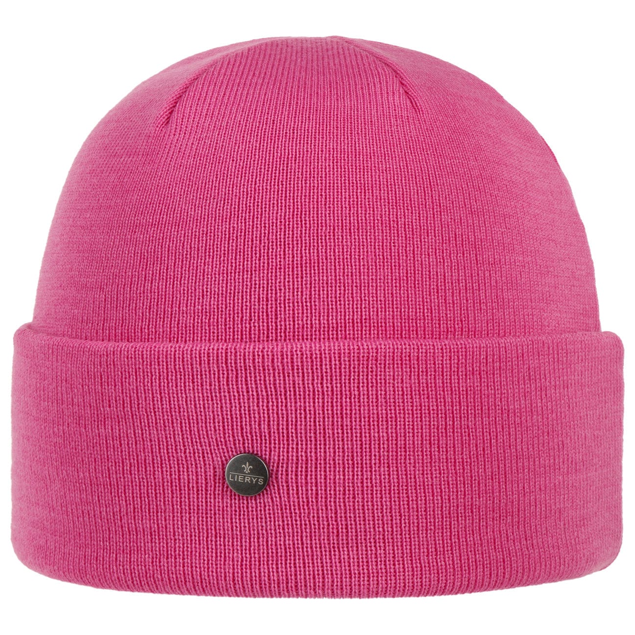 Lierys GOTS Certified Merino Wool Knit Hat with Foldable Cuff - Warm Winter Beanie for Outdoor Activities, Skiing & Hiking