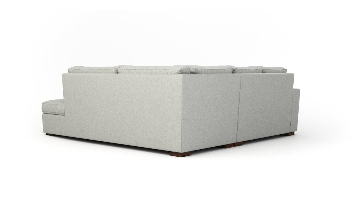 Comfortable Couch Potato Sectional Sofa with Bumper - Perfect for Living Room, Family Room & Home Theater Relaxation