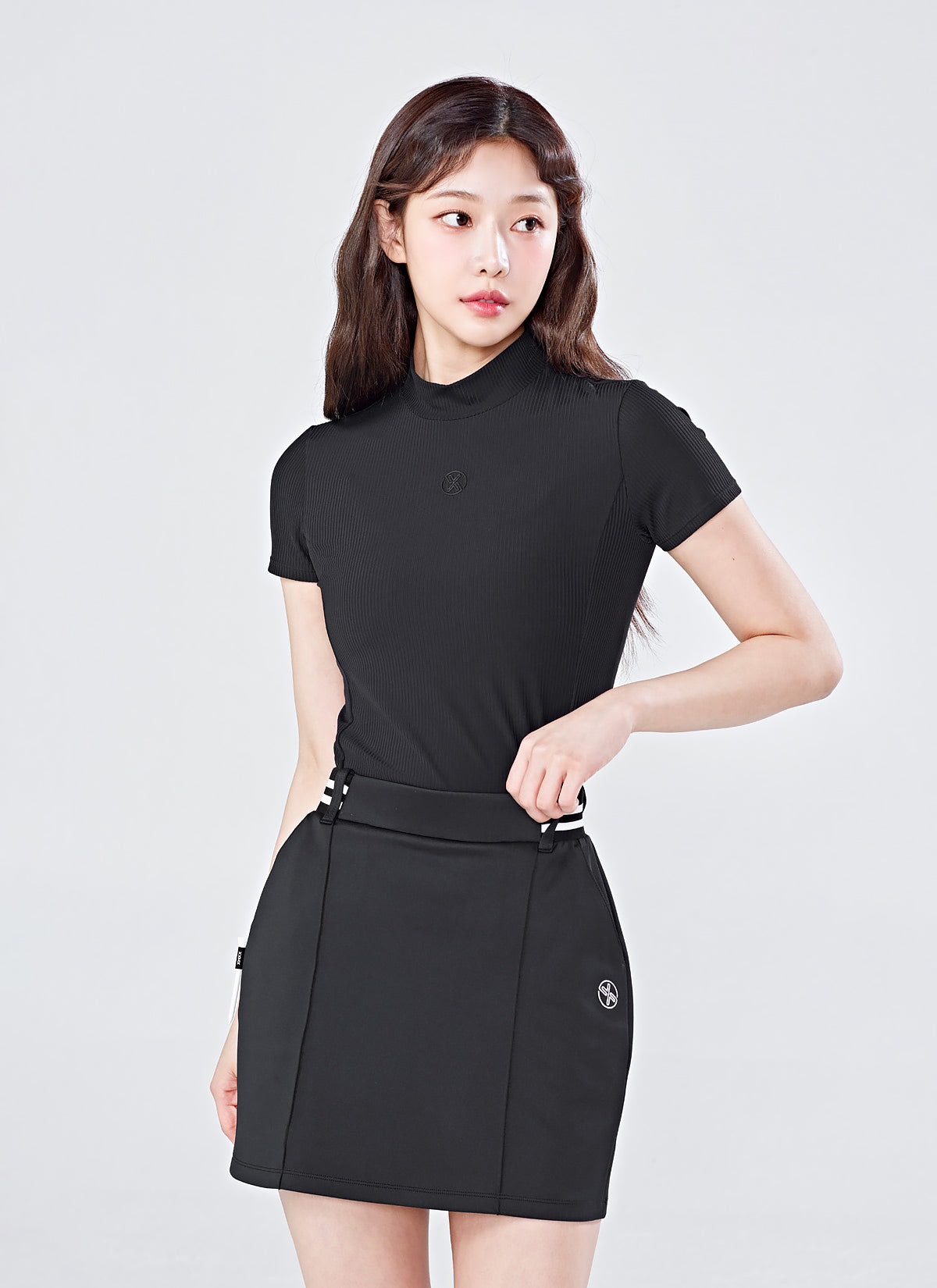 Elegant Pintuck Point H-Line Skirt for Women - Flattering A-Line Midi Skirt with Tucks & High Waist - Perfect for Office, Party & Casual Wear