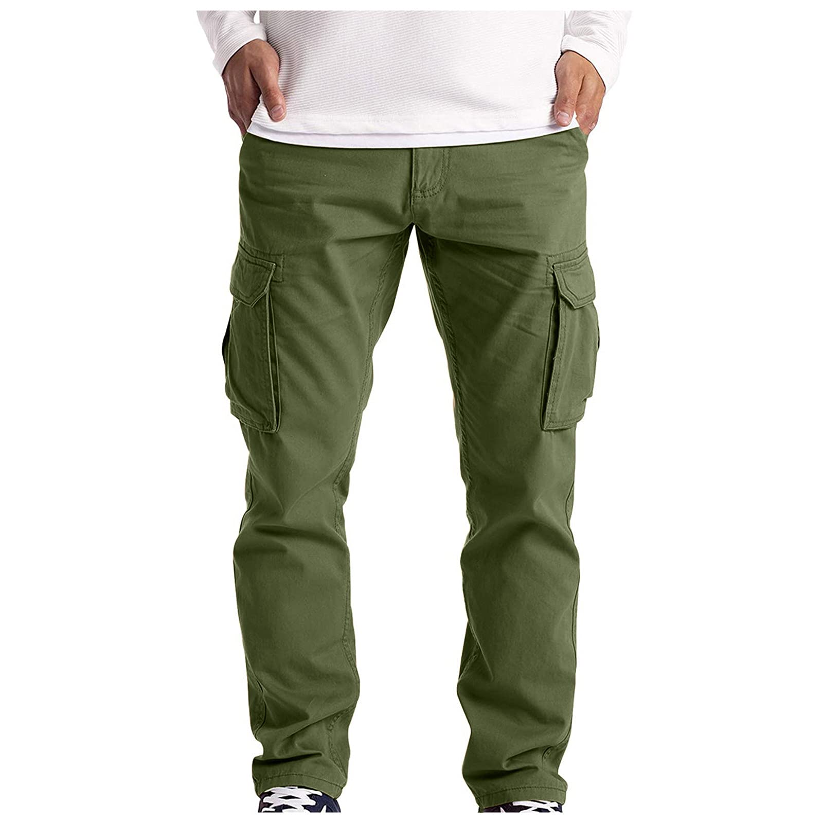 FORUU Men's Cargo Jogger Pants with Multiple Pockets - Ripped Hip Hop Sweatpants for Casual Wear | Street Style, Workout & Everyday Comfort