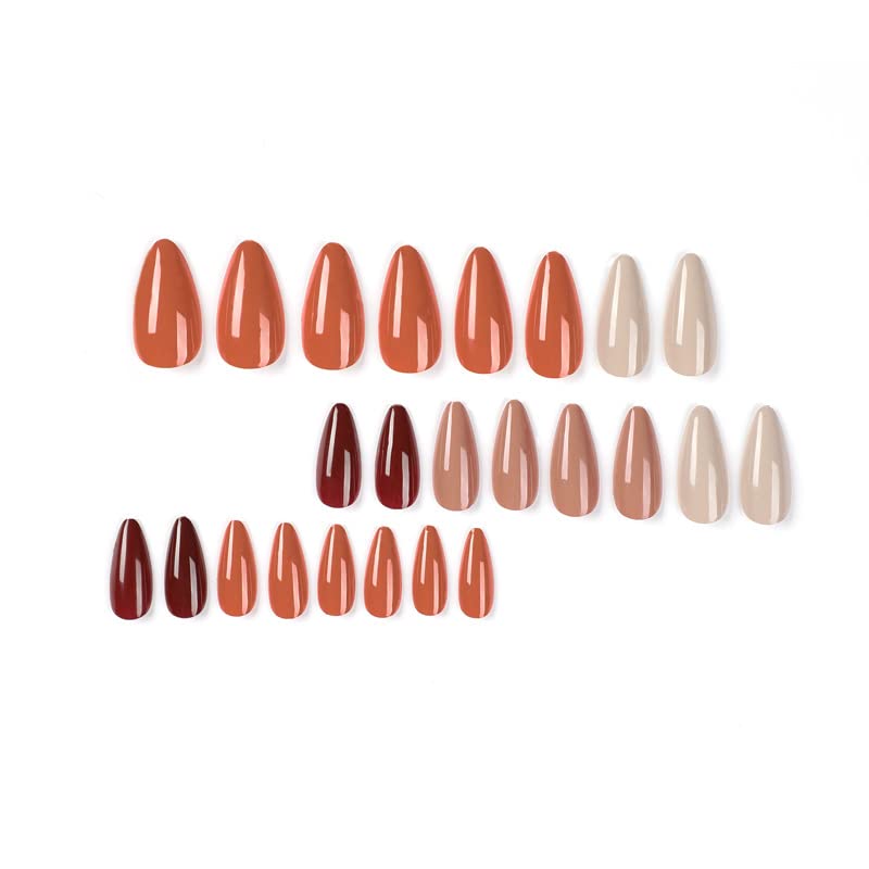 Buddy Jelly Trends Premium 24pcs Stick-on Nails Set - Reusable & Unbreakable Fake Nails with Easy Glue Tab Application | Perfect for Parties, Weddings, and Special Occasions (AD1979)