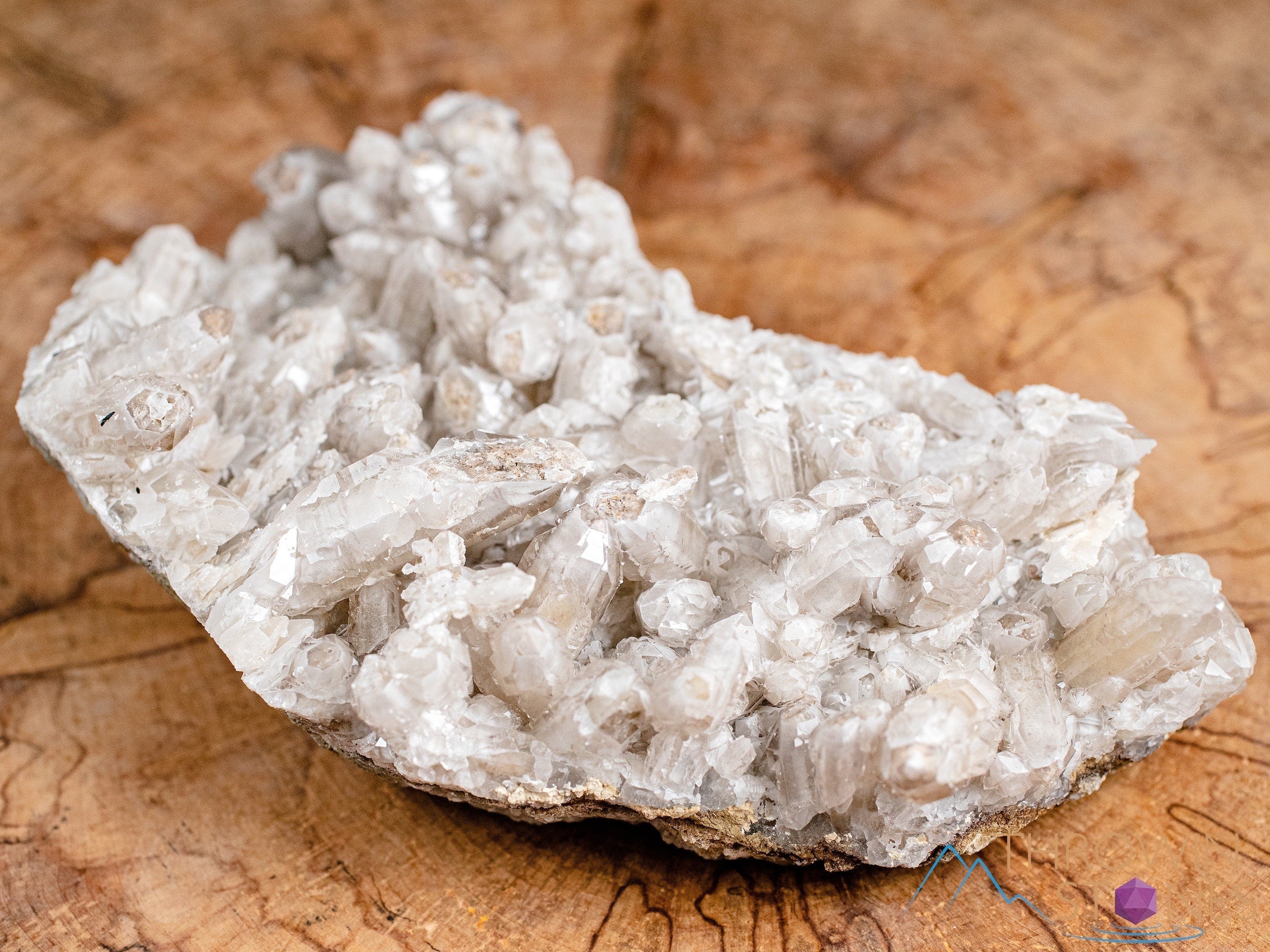 Natural QUARTZ Raw Crystal Cluster with SIDERITE - Healing Stones for Home Decor, Housewarming Gift, Meditation & Spiritual Healing (46698)