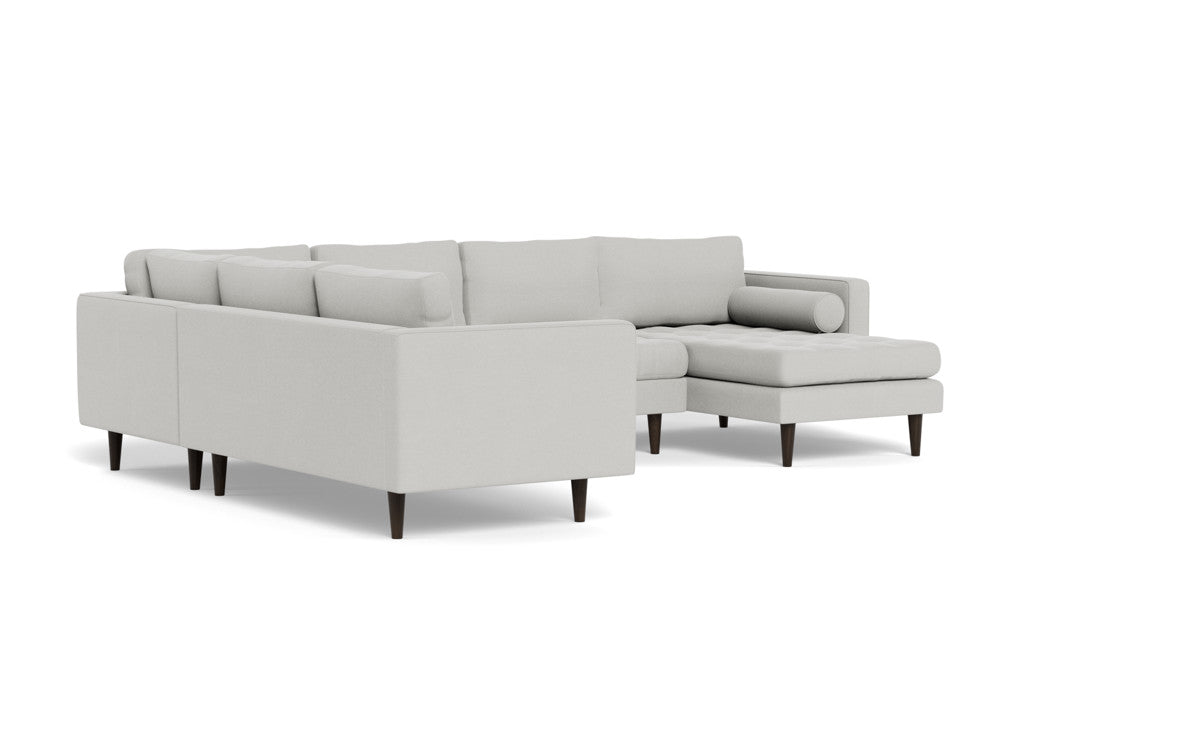 Ladybird 133 Corner Sectional Sofa with Right Chaise Lounge - Modern L-Shaped Couch for Living Room, Family Room & Home Theater