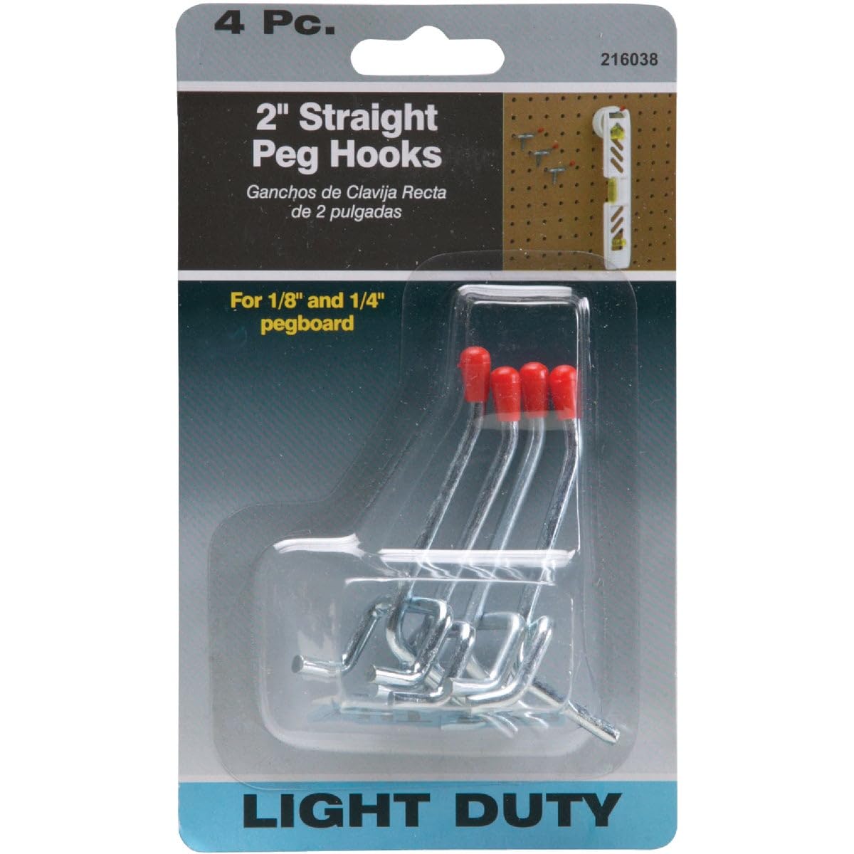 Heavy Duty Straight Peg Hooks - 10 Pack Metal Wall Hooks for Hanging Hats, Keys, Coats & More - Perfect for Garage, Closet & Entryway Organization