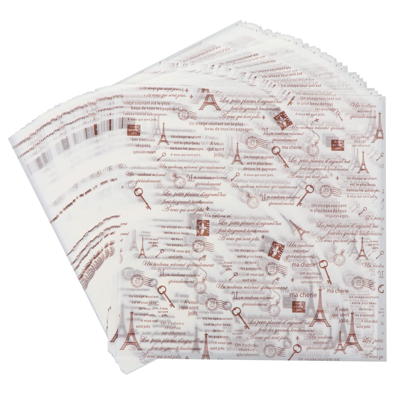 DOITOOL 50 Sheets Non-Stick Parchment Paper for Baking, Cooking, Wrapping Food - Sandwich, Cookie, Hamburger, Crafting - Eco-Friendly & Heat-Resistant for Oven, Grill & Meal Prep