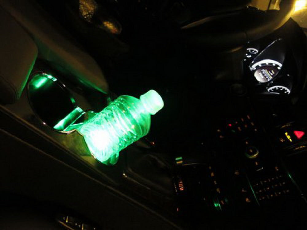 3 SMD Green LED Strip Lights for Car Interior - Cup Holder, Gauge Cluster, Glove Box & Footwell Lighting | DIY Car Decoration & Ambient Lighting Accessories
