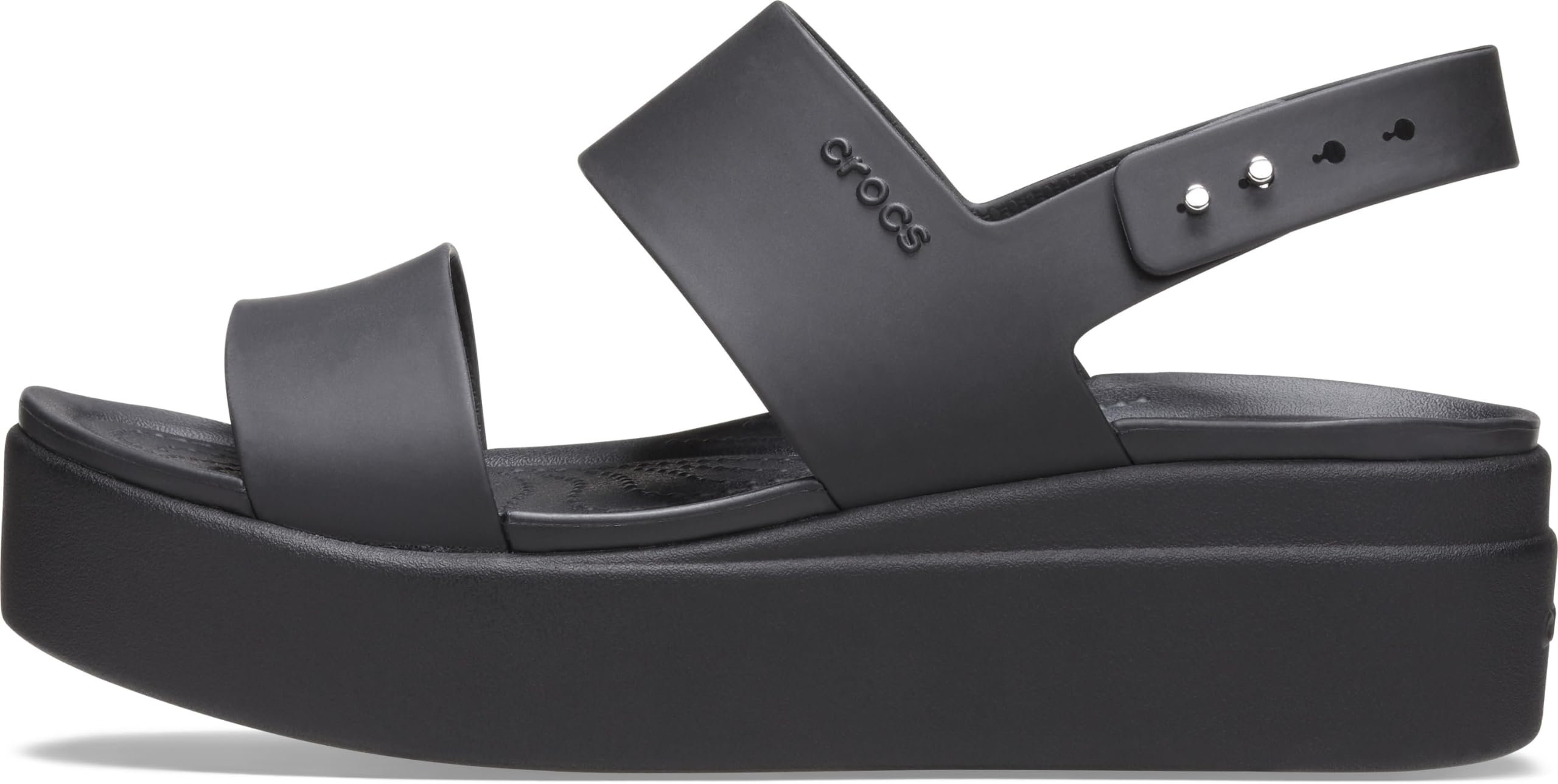 Crocs Women’s Brooklyn Low Wedge Platform Sandals - Comfortable Slip-On Shoes for Summer, Beach, and Casual Outings