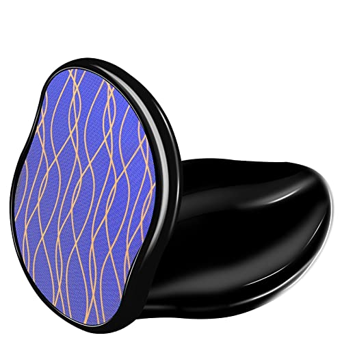 Crystal Hair Eraser for Women & Men - Painless Hair Removal Tool with Nano-Microparticles for Arms, Legs & Back | Exfoliating Magic Hair Remover (Black) | Perfect for Smooth Skin at Home, Travel & Spa